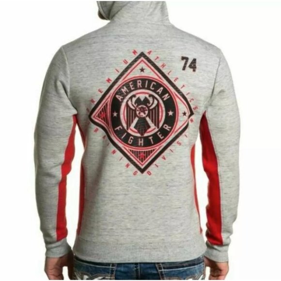 AMERICAN FIGHTER Men's HOODIE SIENA HEIGHTS L/S - Picture 5 of 8